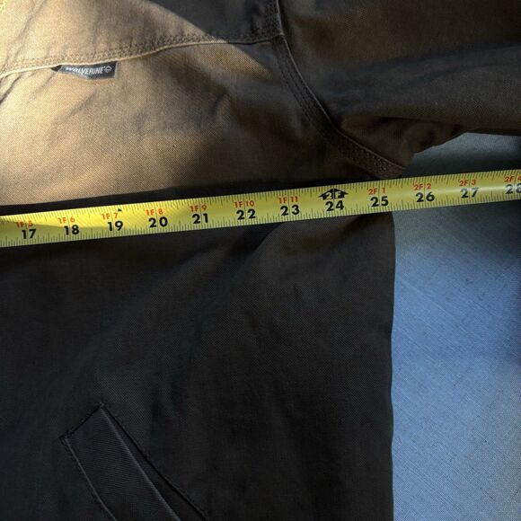 Wolverine Sherpa Lined Canvas Jacket Men’s L Full Zip Hooded Workwear - Picture 7 of 10